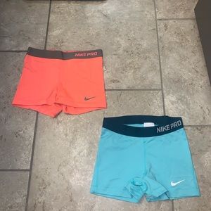 Nike pro spandex shorts